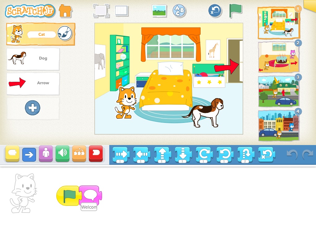 تطبيق Scratch Junior