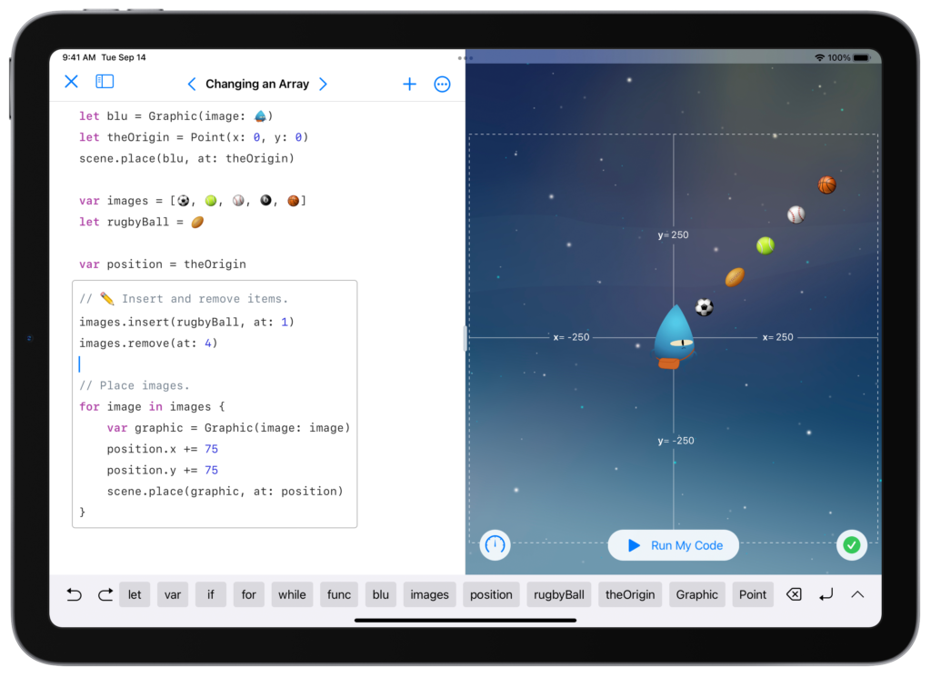 تطبيق Swift Playgrounds